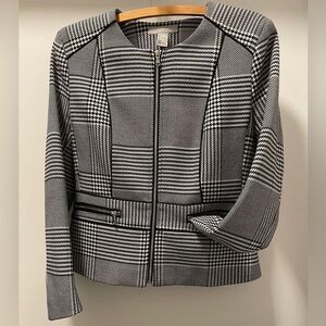 H&M Monochrome Checkered Blazer